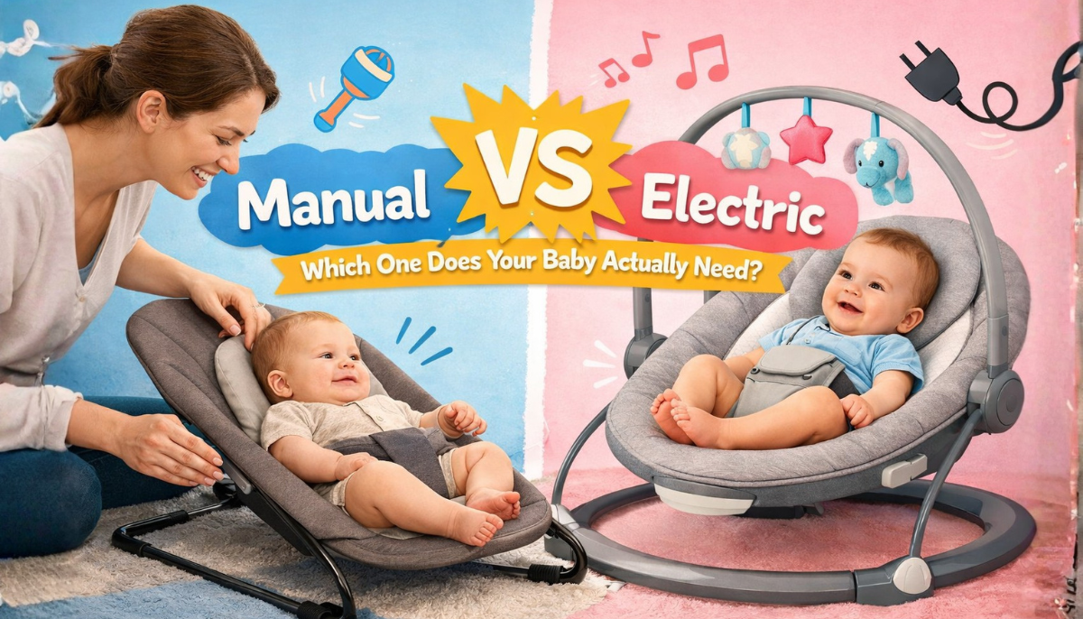 Manual vs. Electric Baby Bouncers: Which One Does Your Baby Actually Need? - BLISS Gifts & Homewares
