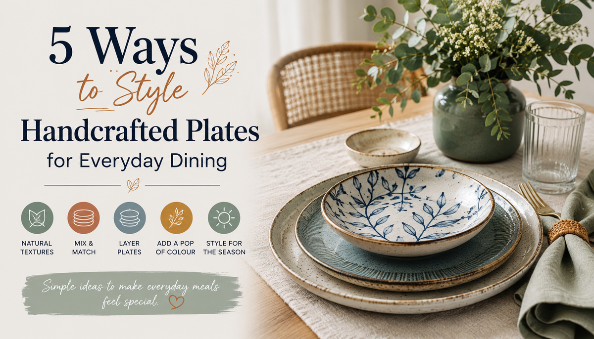 5 Ways to Style Handcrafted Plates for Everyday Dining - BLISS Gifts & Homewares