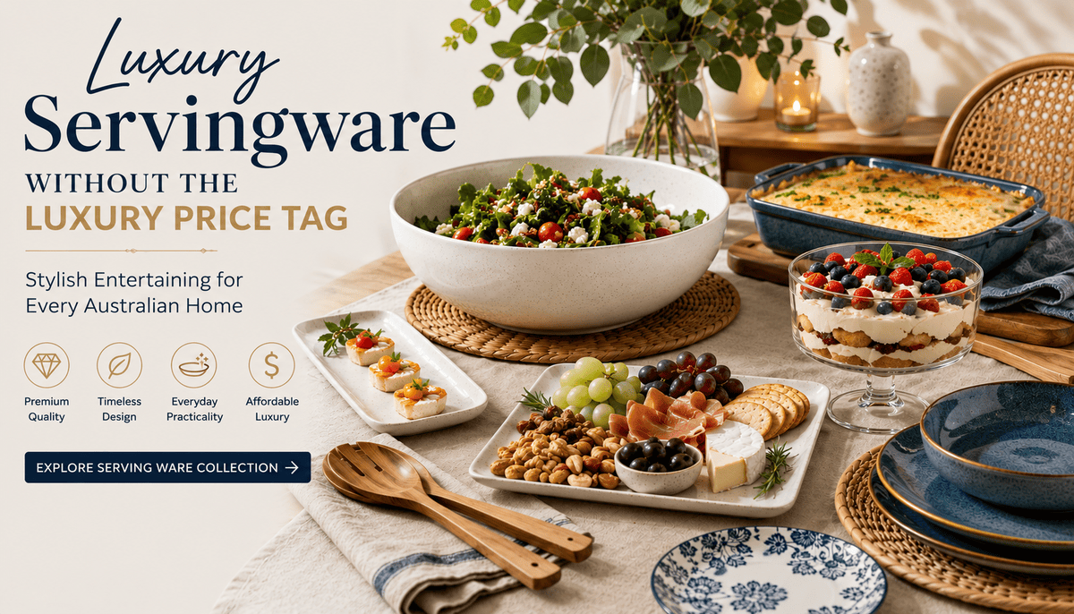 Luxury Servingware Without the Luxury Price Tag: Stylish Entertaining for Every Australian Home - BLISS Gifts & Homewares