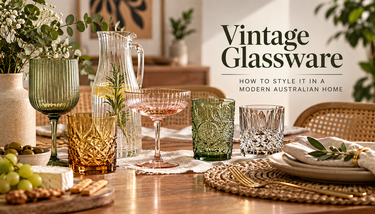How to Style Vintage Glassware in a Modern Australian Home