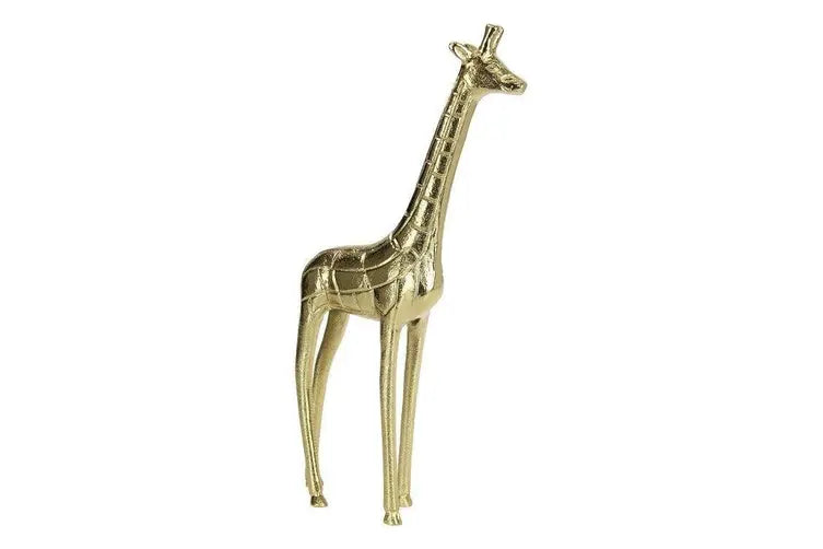 Gold Resin Giraffe Home Ornament Figurine Garden Statue Sculpture Décor -36 cm