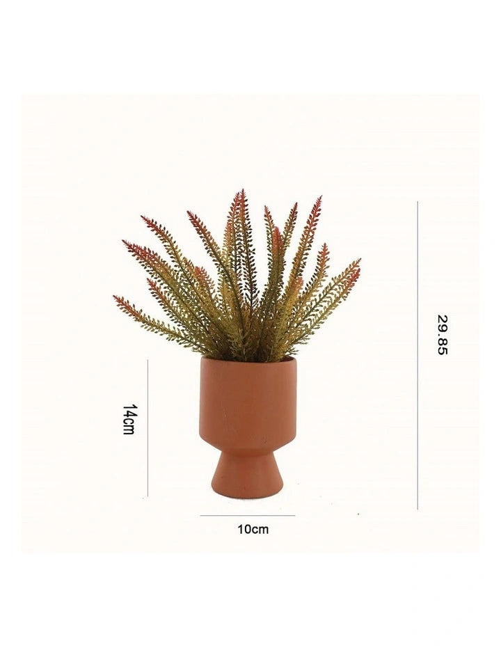 Jai Artificial Fern in Ceramic Vase – Elegant Faux Greenery for Home Decor Australia