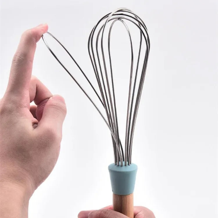 Accent Acacia Handle Silicone Whisk