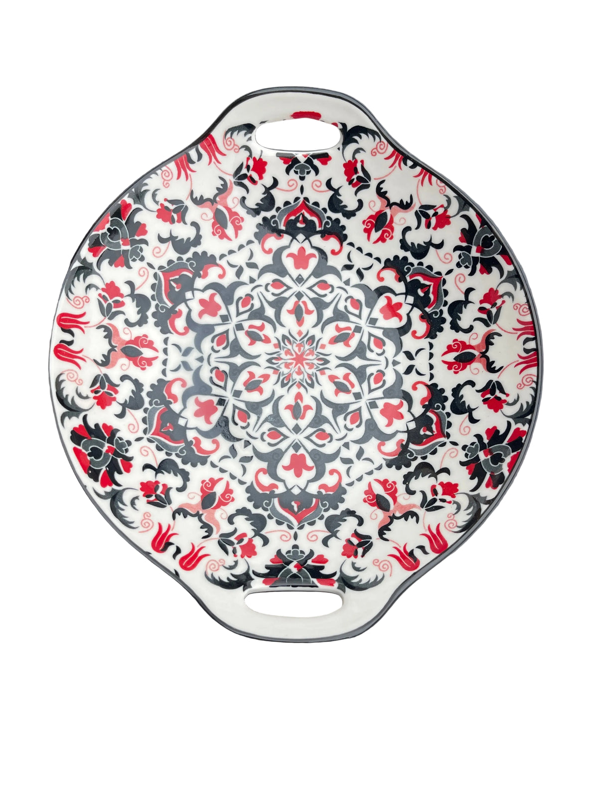 Ceramic Moroccan Handled Bowl