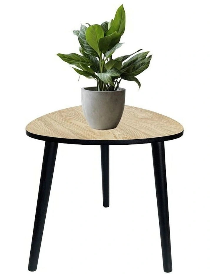 Contemporary abstract 3-legged side table modern home decor