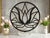 Elegant Lotus Flower Art on Marble Base