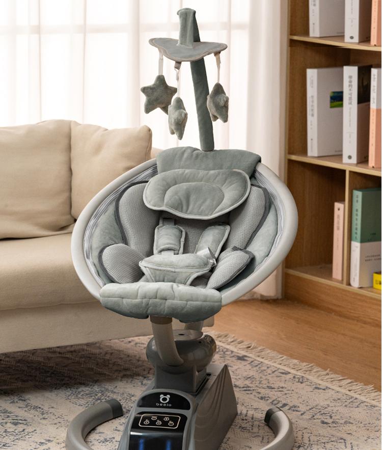 Electric Baby Swing Bouncer Rocker – Premium Comfort &amp; Safety for Your Baby | Modern Oval Machine Washable |