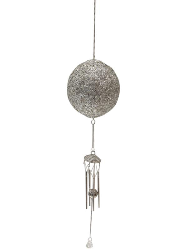 SILVER BALL WINDCHIME-84CM