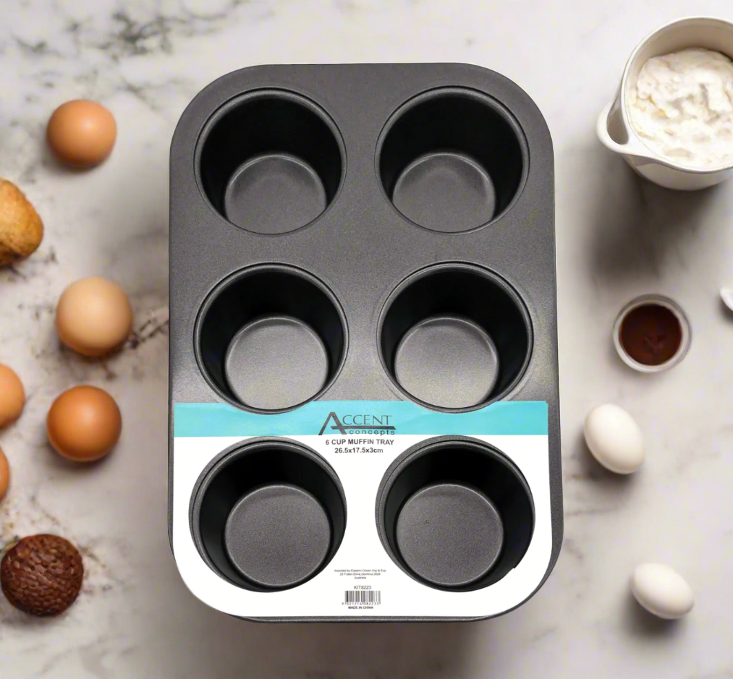 Silicone 6 Cup Large Muffin Pan