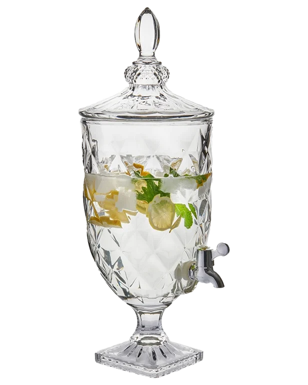 Camden Drink Dispenser Set of 9 in Transparent
