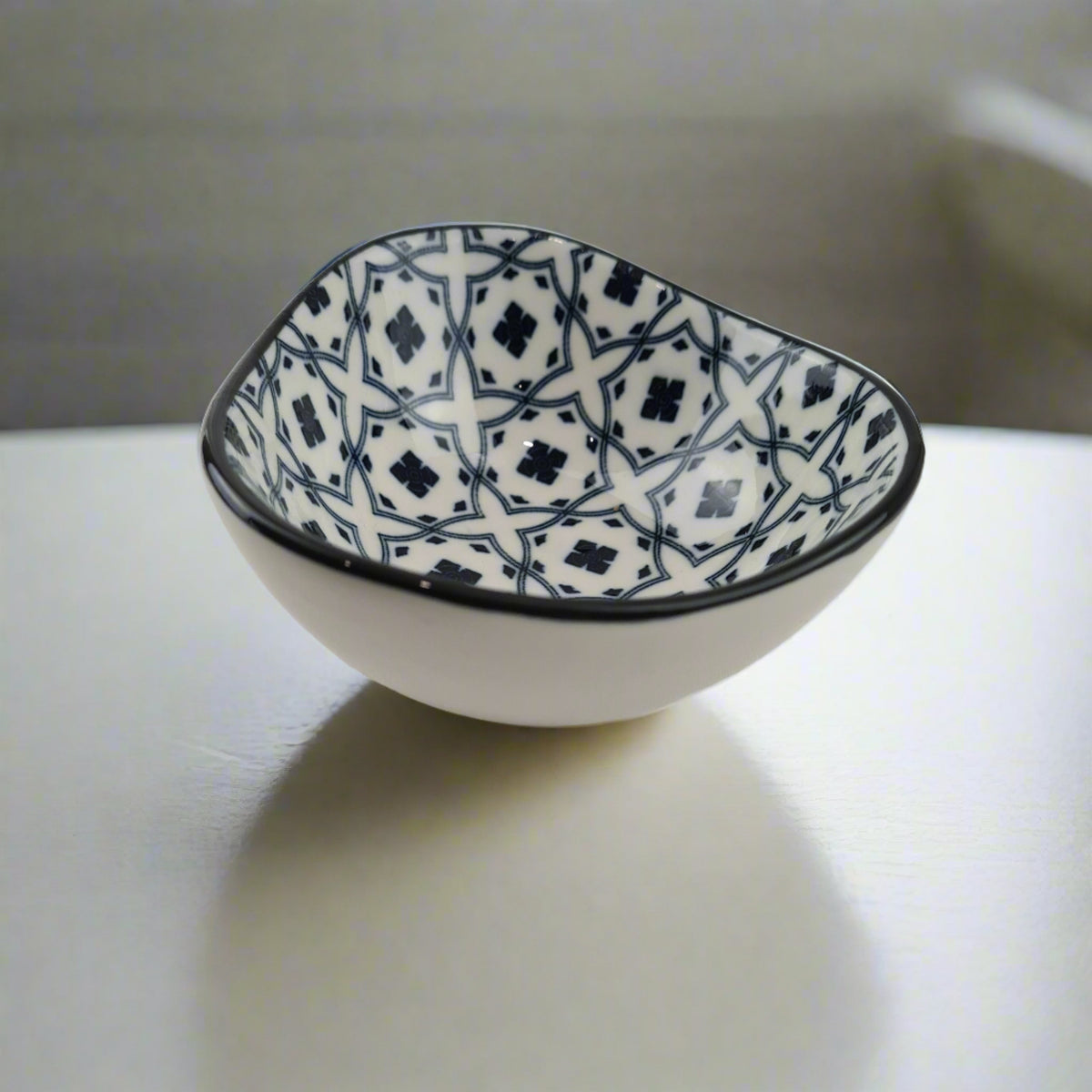Moroccan style bowl - Triangle shaped mini bowl for sauces, nuts, snacks.
