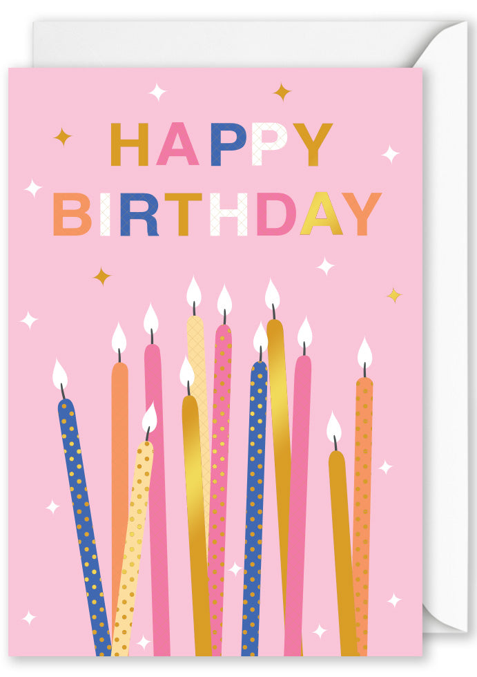Luxury foiled birthday greeting card for all ages