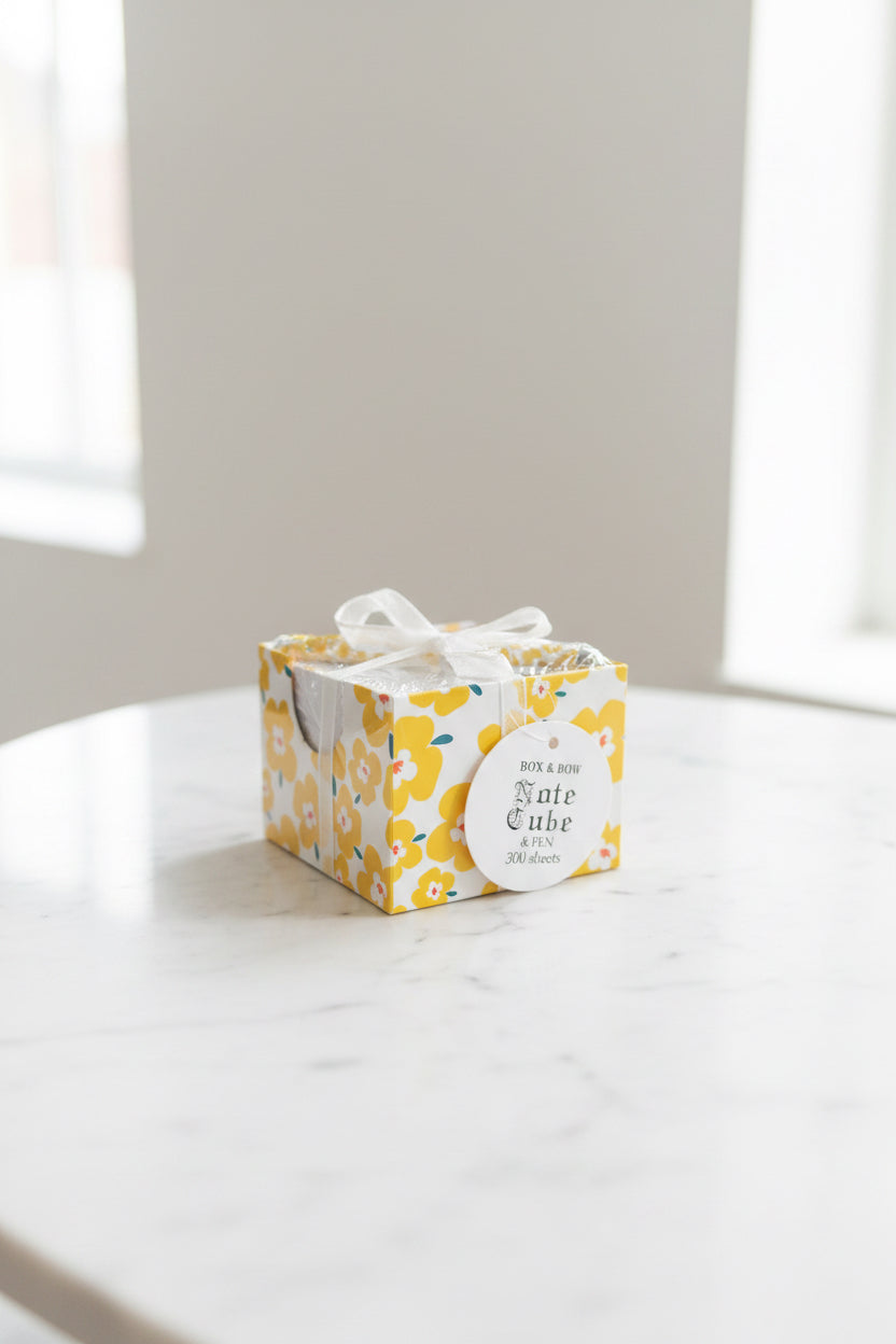 Floral Luxe Note Block with Pen