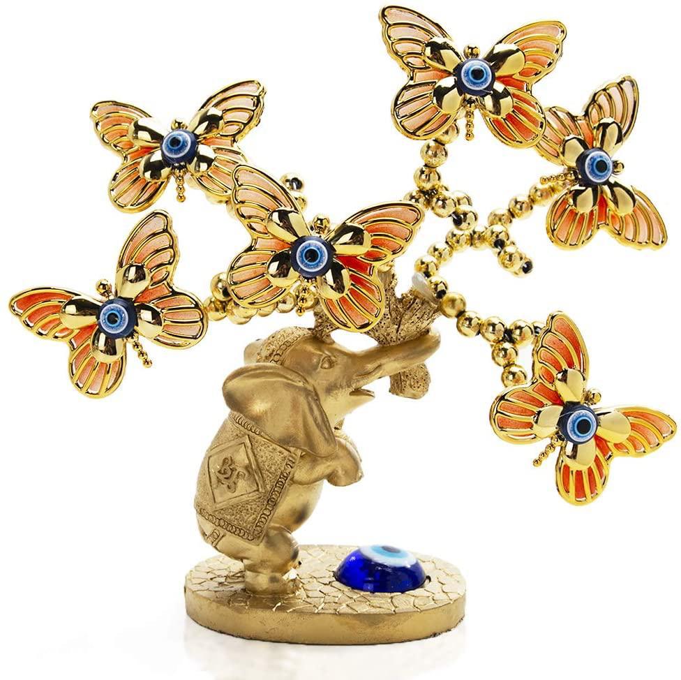 Evil Eye Feng Shui Tree Butterfly Decor 