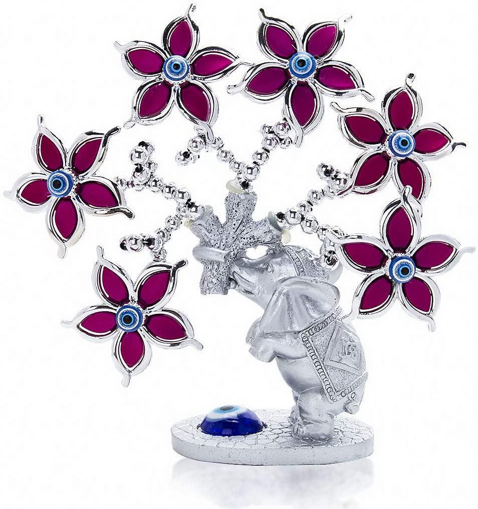 Purple Flower Elephant Tree Home Decor