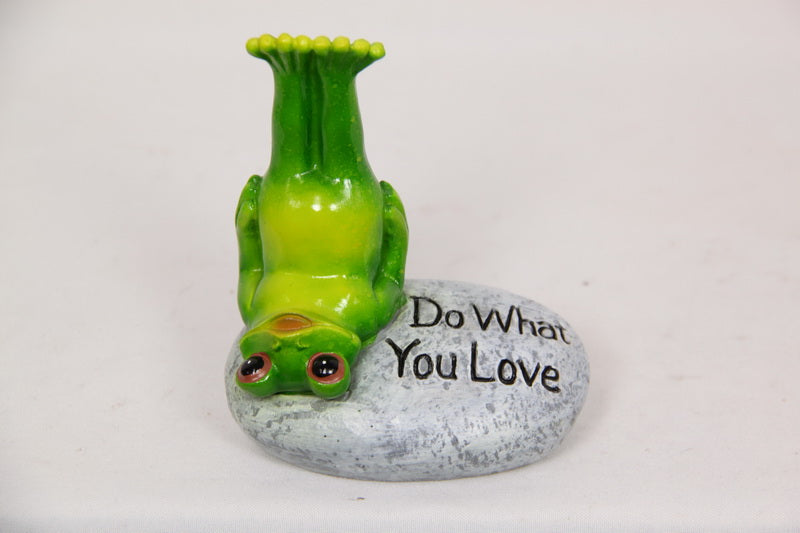 Yoga Frog Statue Sayings SET/4