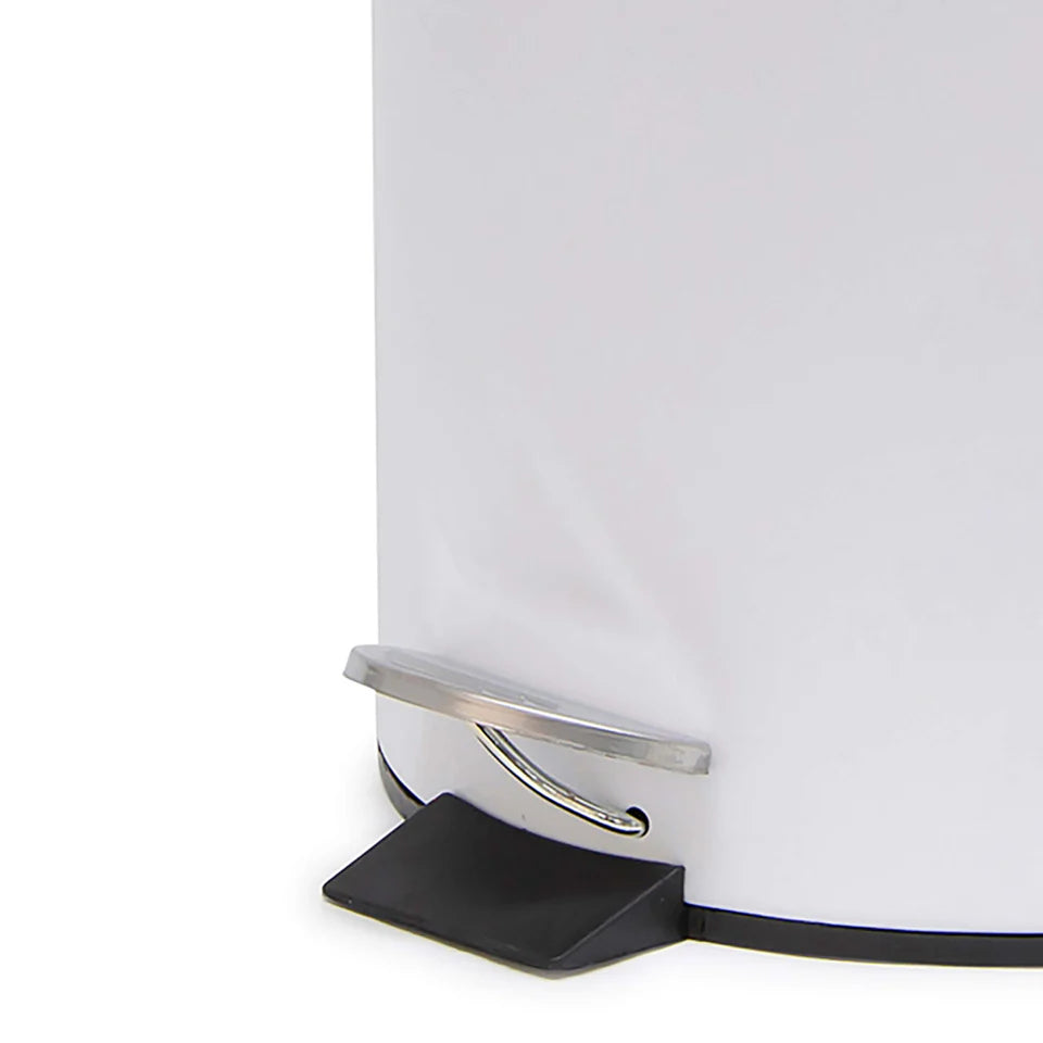 Suds Pedal Bin 5L(30cm) - White 