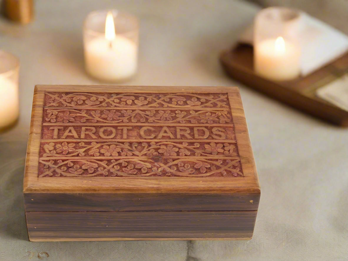 Carved Tarot Card Box