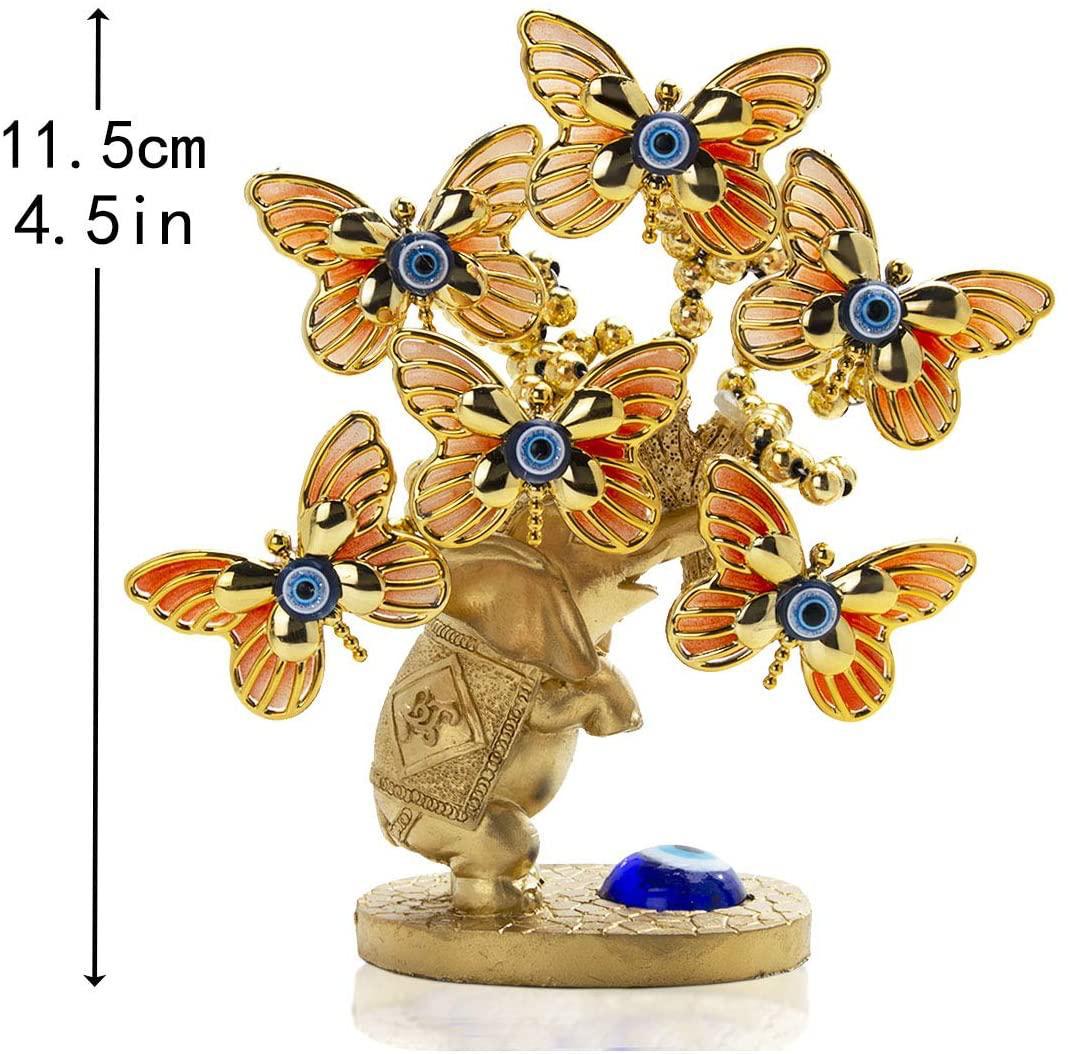Gold Butterfly Elephant Home Decor Tree