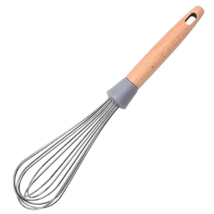 Accent Acacia Handle Silicone Whisk