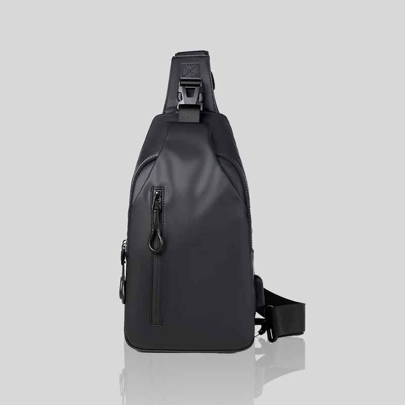 Unisex Black Men Chest Bag 
