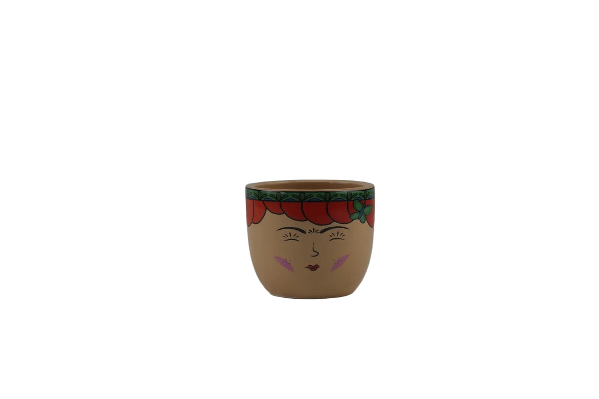 Elegant Face Pattern  Pot