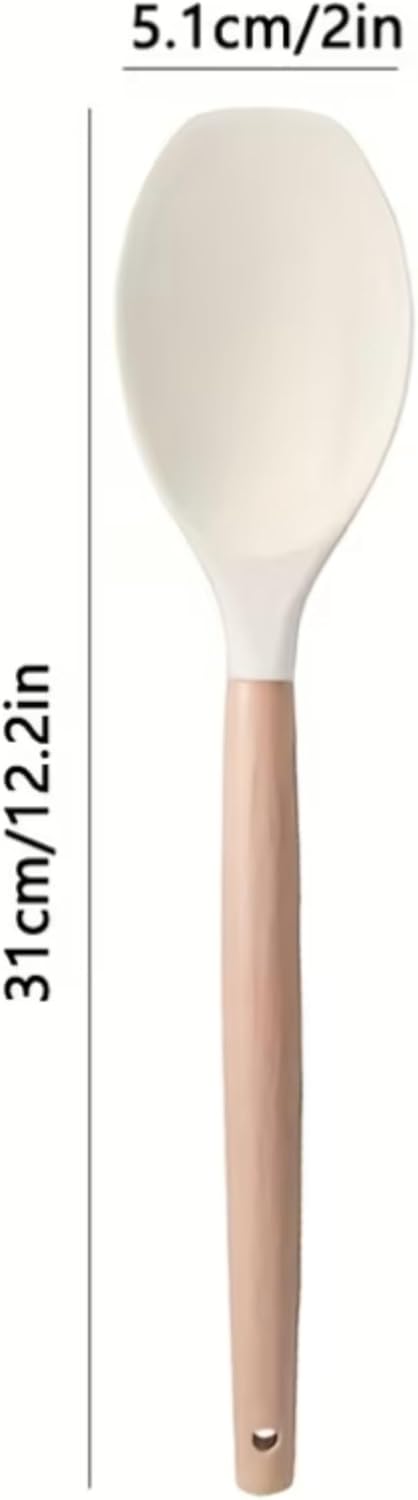 ACCENT SILICONE SPOON SPATULA 32X6.7CM 2 ASST