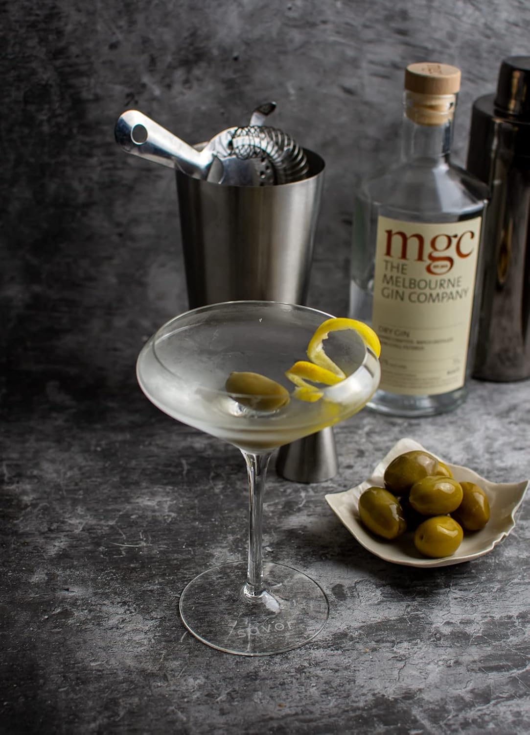 Durable cocktail glass gift set