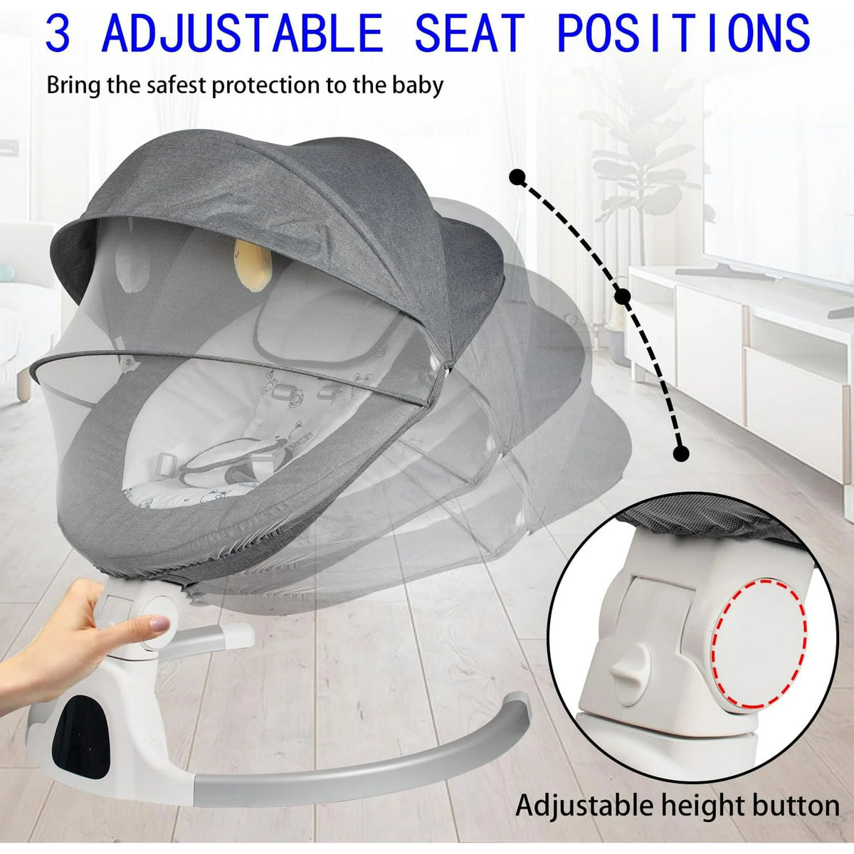 Baybee Automatic Electric Baby Swing Cradle