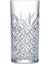 Crystal glass with geometric cut patterns 