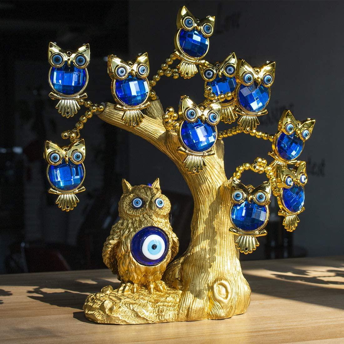 Owl Evil Eye Tree for Good Luck