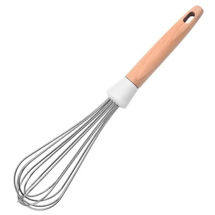 Accent Acacia Handle Silicone Whisk
