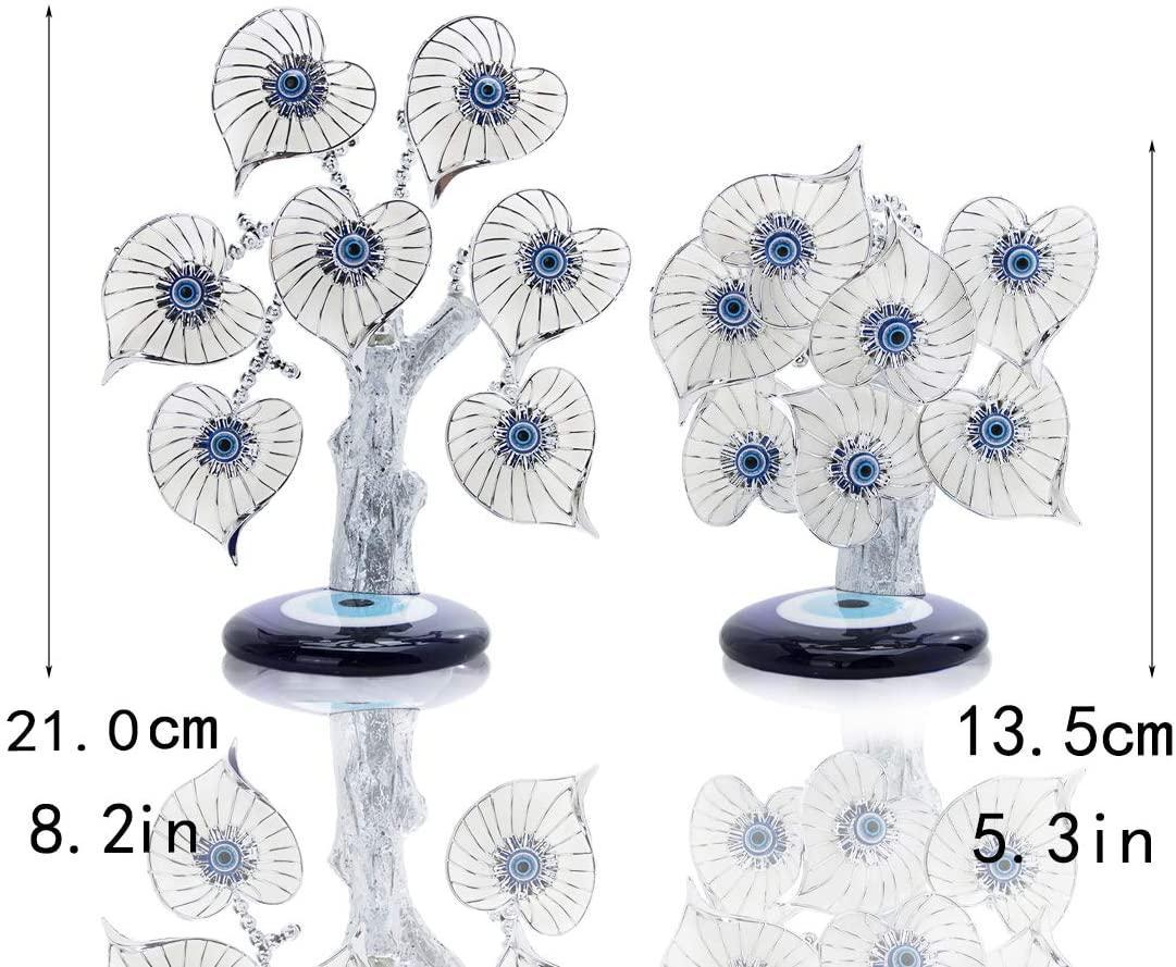 Silver Heart Leaf Tree Home Decor
