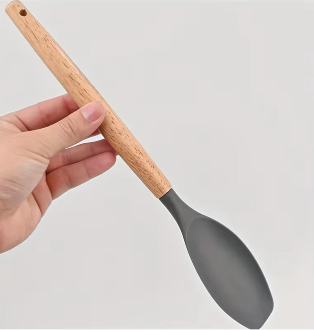 ACCENT SILICONE SPOON SPATULA 32X6.7CM 2 ASST