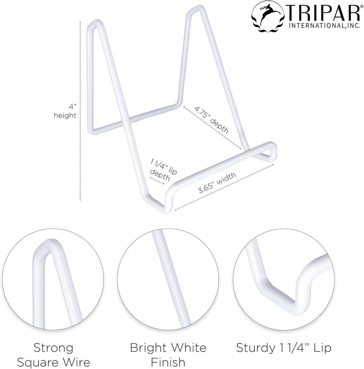 White Plate Display Stand
