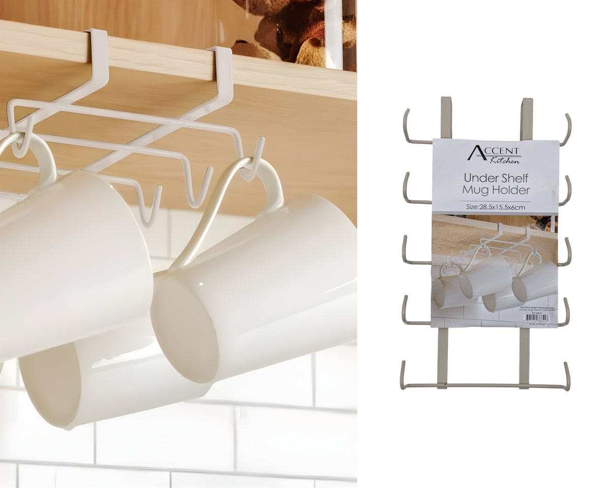 MUG HOLDER 28.5X15.5X6CM - UNDER CABINET