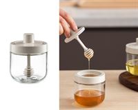 GLASS HONEY DISPENSER