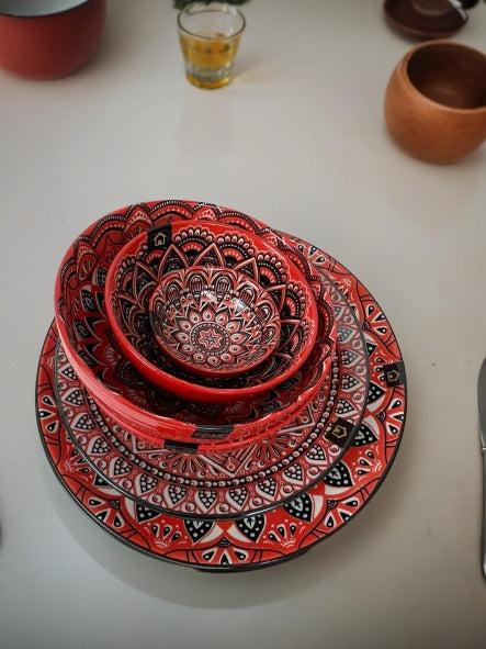 Casablanca Entree Plate - Red