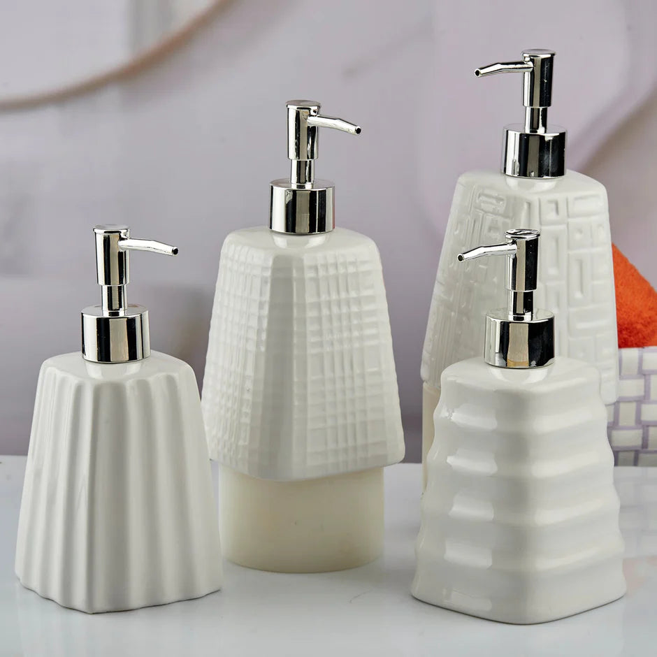 White Stylist Ceramic Soap Dispenser