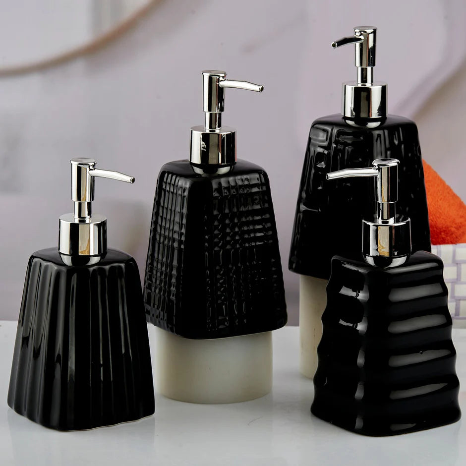 Black Stylist Ceramic Soap Dispenser