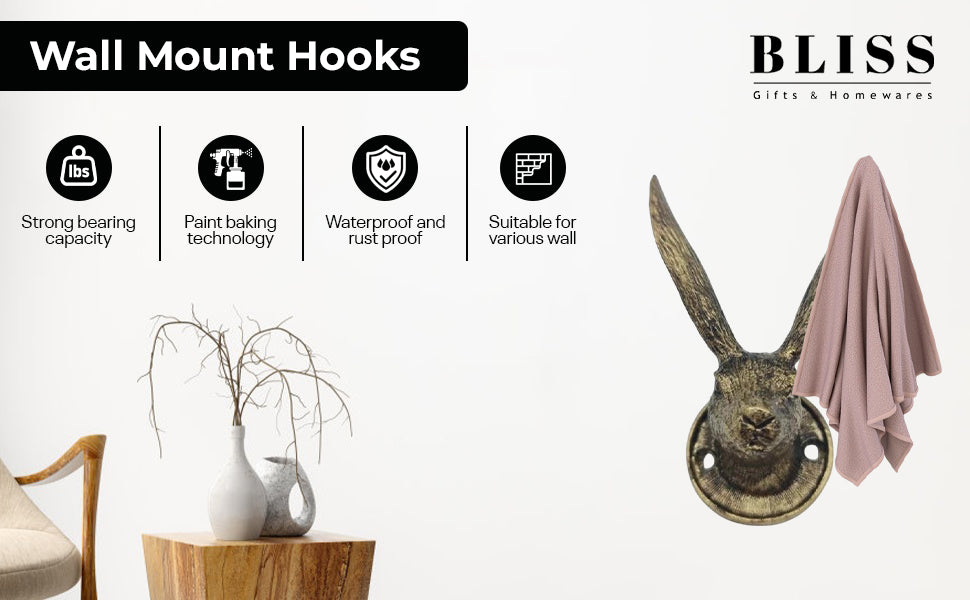 Rabbit Hook, Vintage French Farmhouse Decor