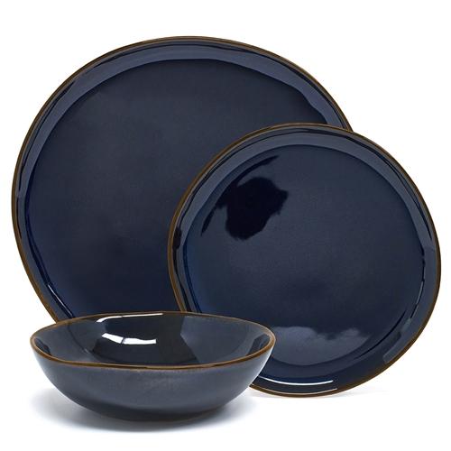 Salt &amp; Pepper Series Dinner Set 12 Piece | Navy