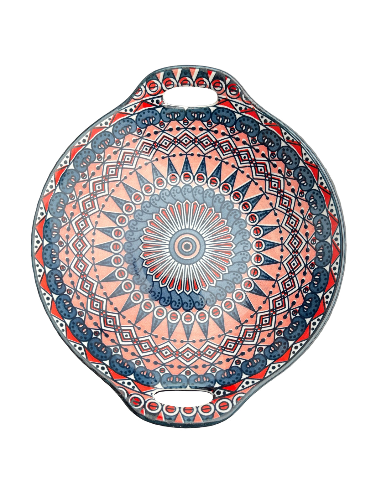 Ceramic Moroccan Handled Bowl