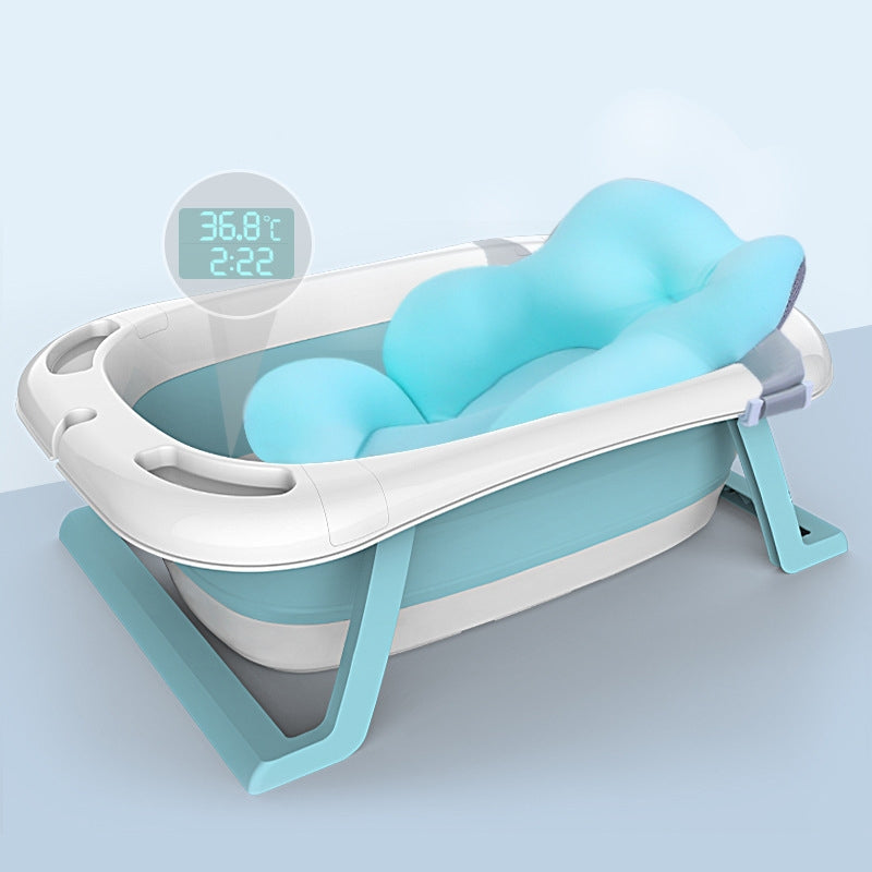 Cuetably Foldable/Collapsible Bath Baby Bath Tub - Blue