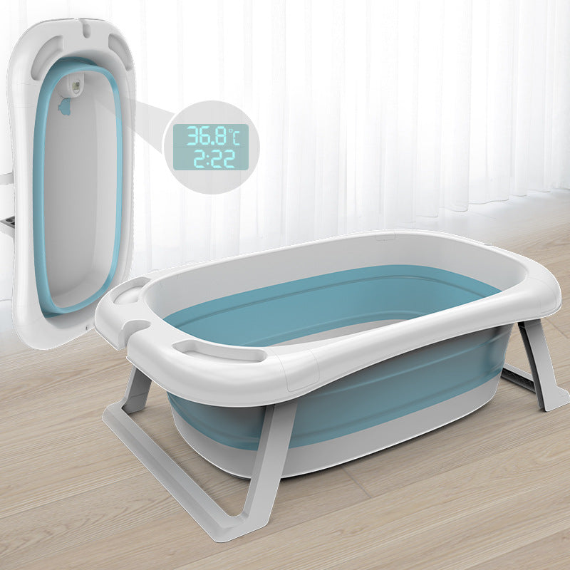 Cuetably Foldable/Collapsible Bath Baby Bath Tub - Blue