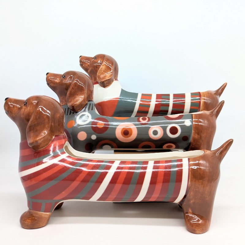 Dachshund Sausage Dog Planter Pot