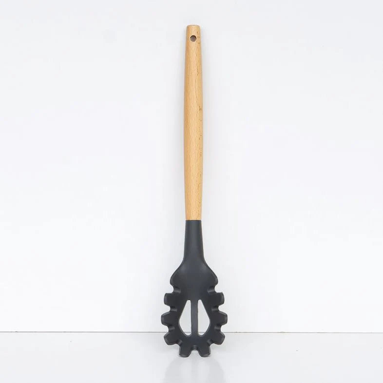 Accent Acacia Handle Silicone Spaghetti Spoon
