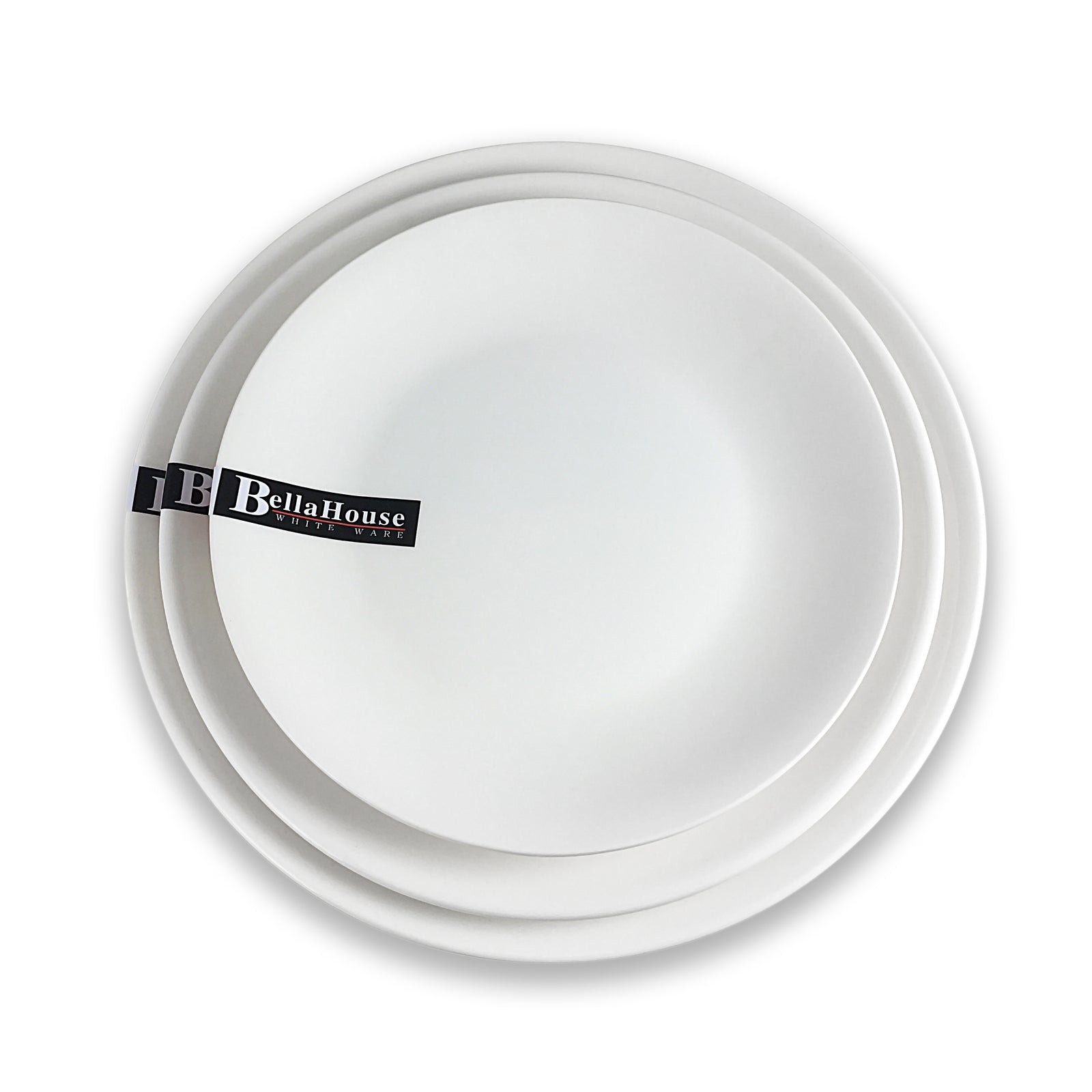 “Bella House 23cm White Ceramic Entree Plate – Microwave & Dishwasher Safe”