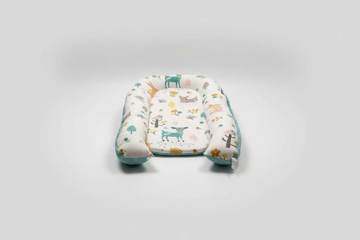 Baby Nest, Baby Lounger, Baby bed for Infant & Newborn Babies, 100% cotton - Cuteably