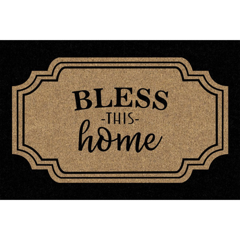 Framed Bless this Home Door Mat